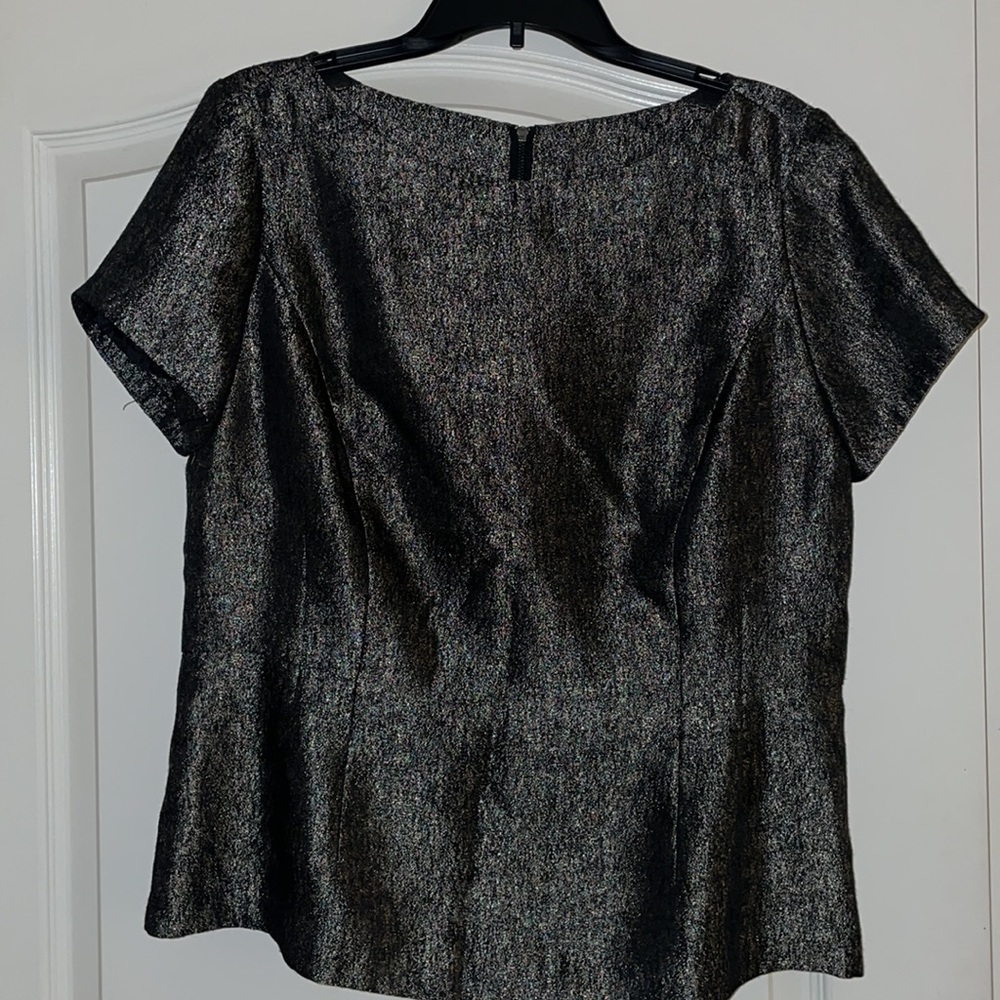 Black/gold Halogen fitted blouse